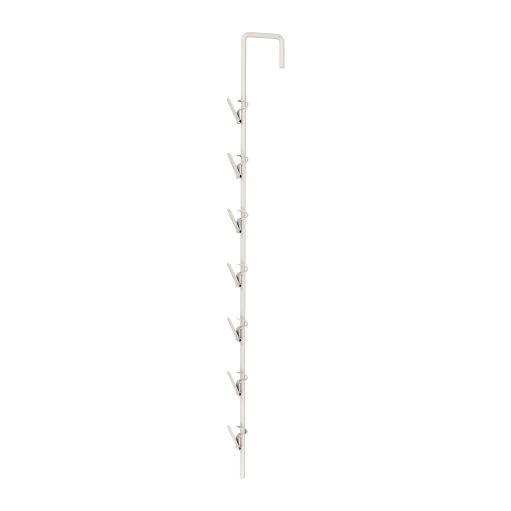 Metal Spring Clip 7 Hook Merchandiser Strip - 20"L
