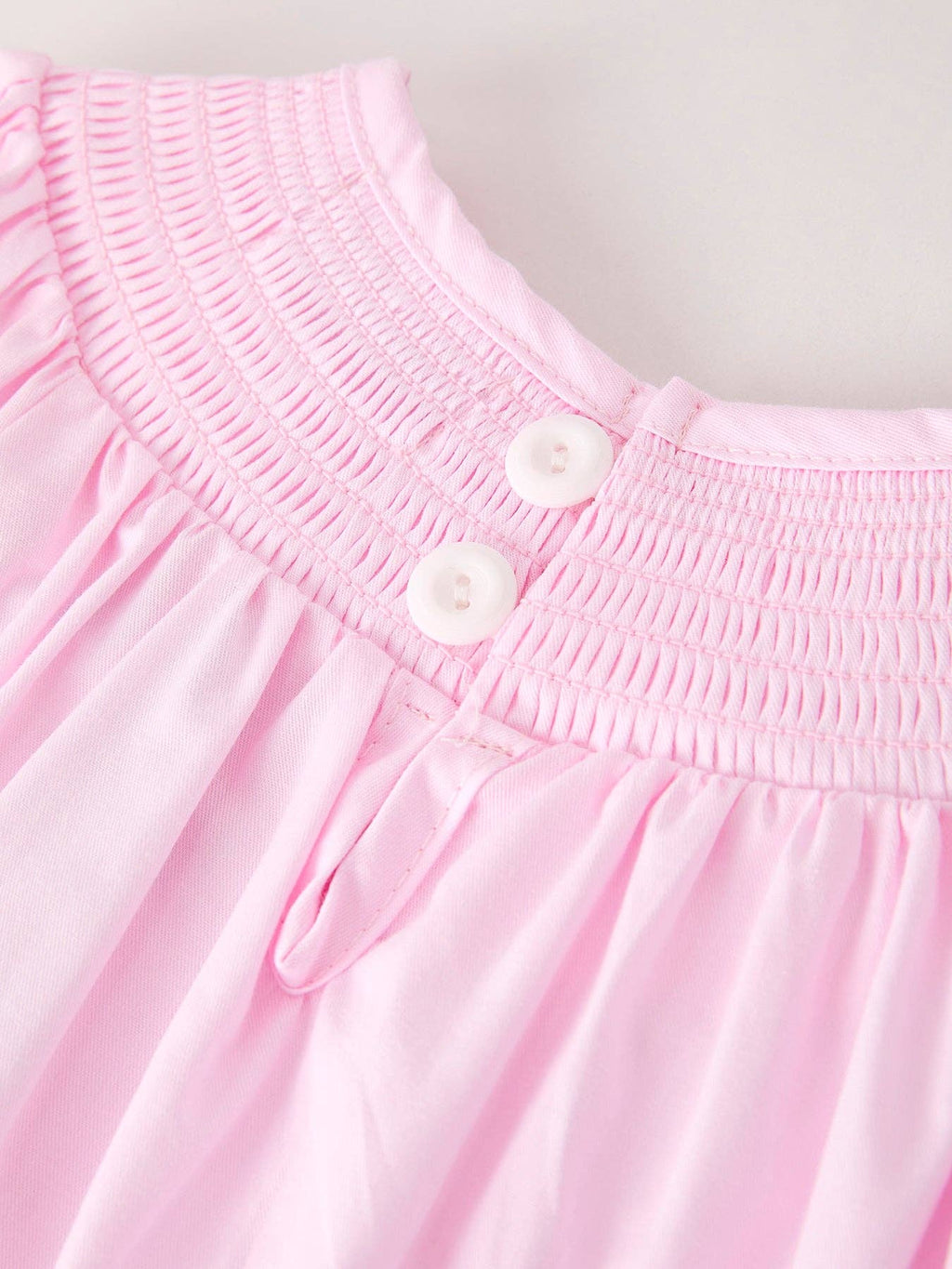 Fall Halloween Pink Spider Pumpkin Ghost Smock Embroidery Girl Dress: 3
