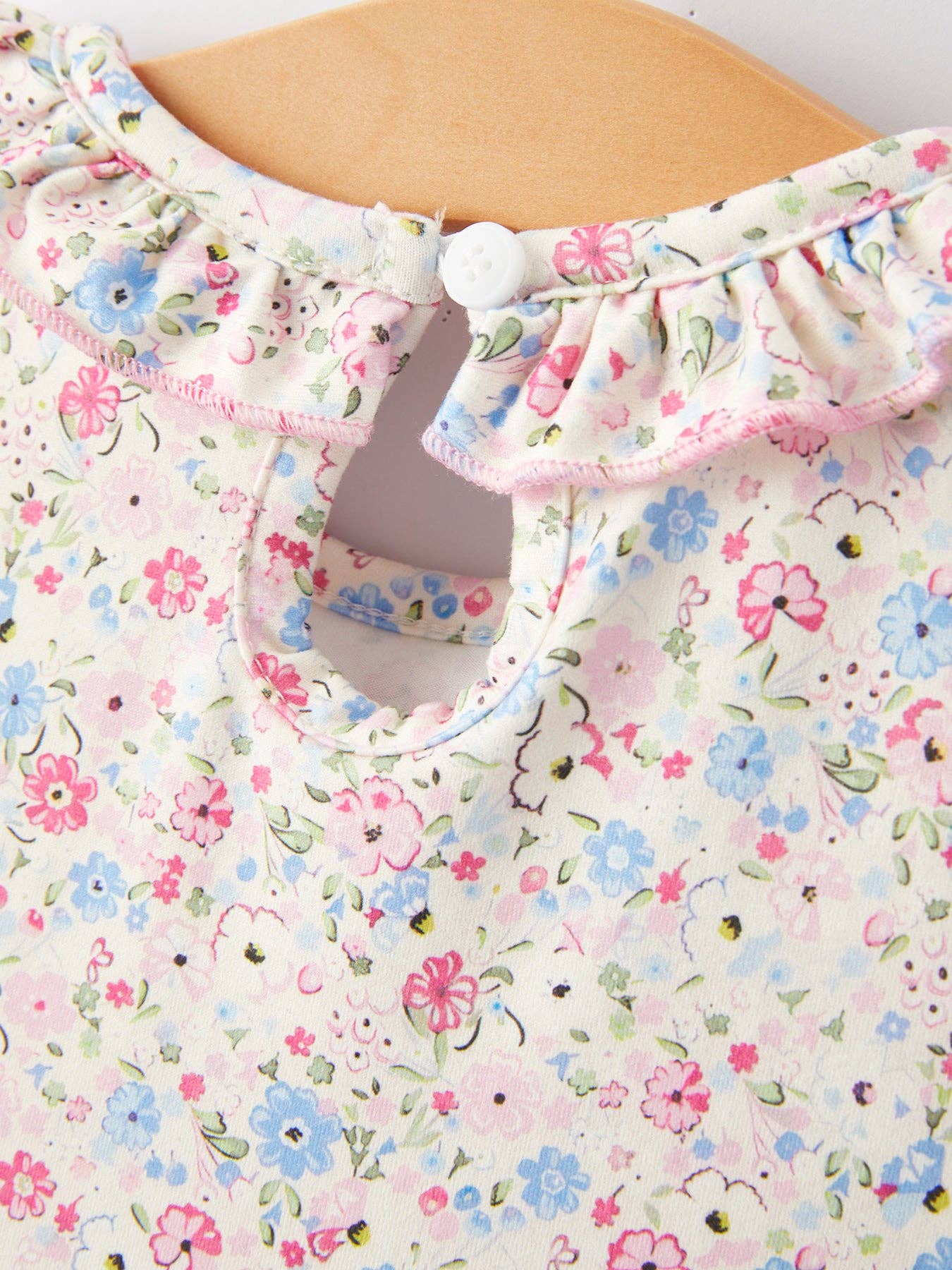 Football Smocking Embroidered Girls Outfit Set: 2