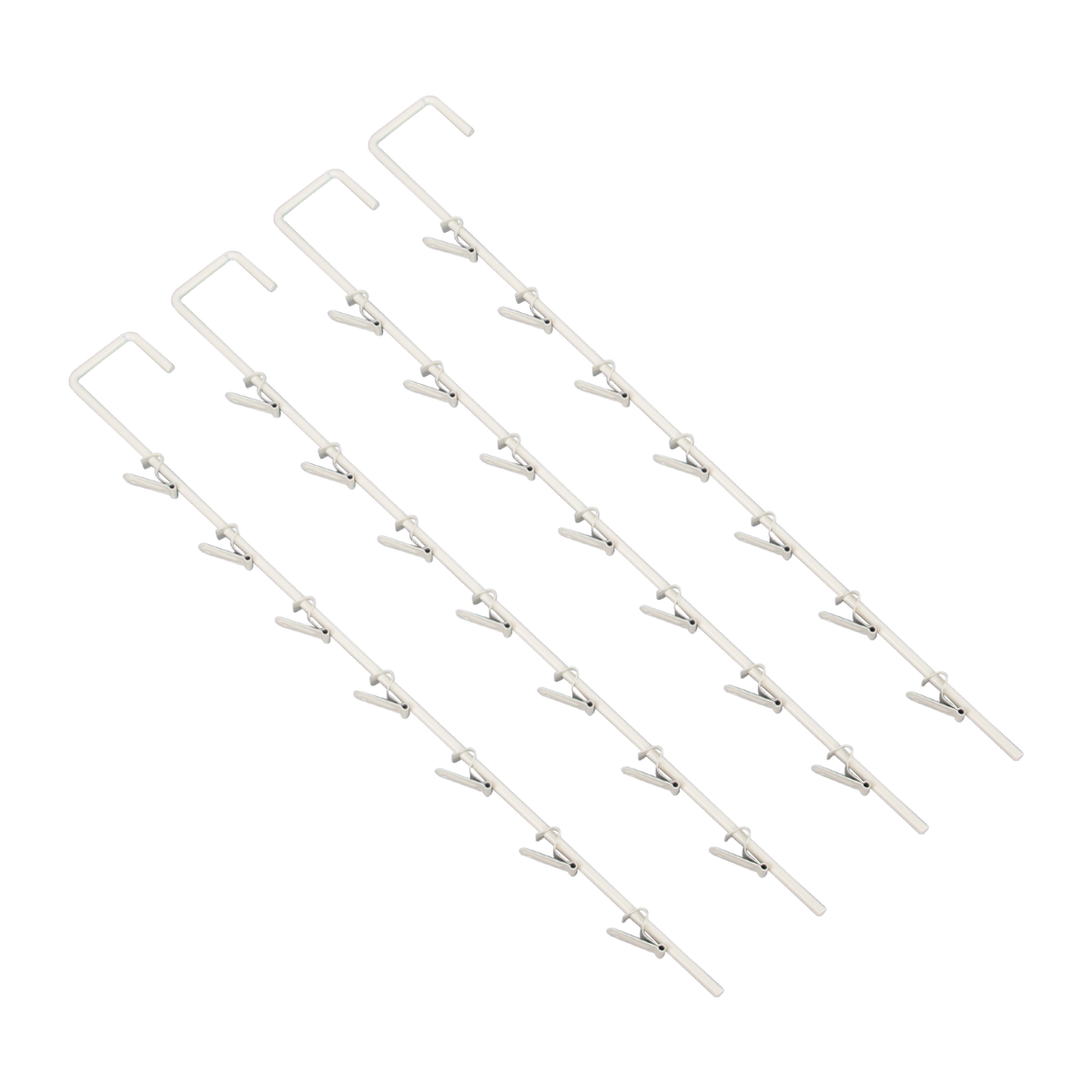 Metal Spring Clip 7 Hook Merchandiser Strip - 20"L