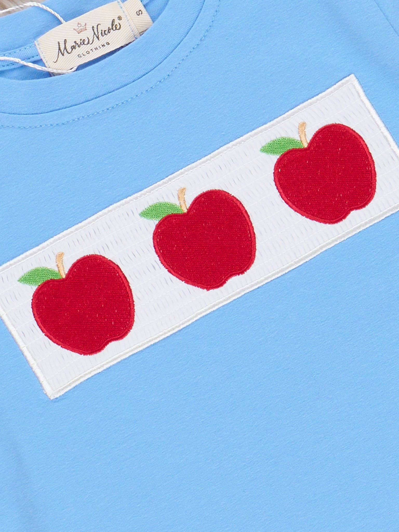 Smocked Apples Gingham Outfit