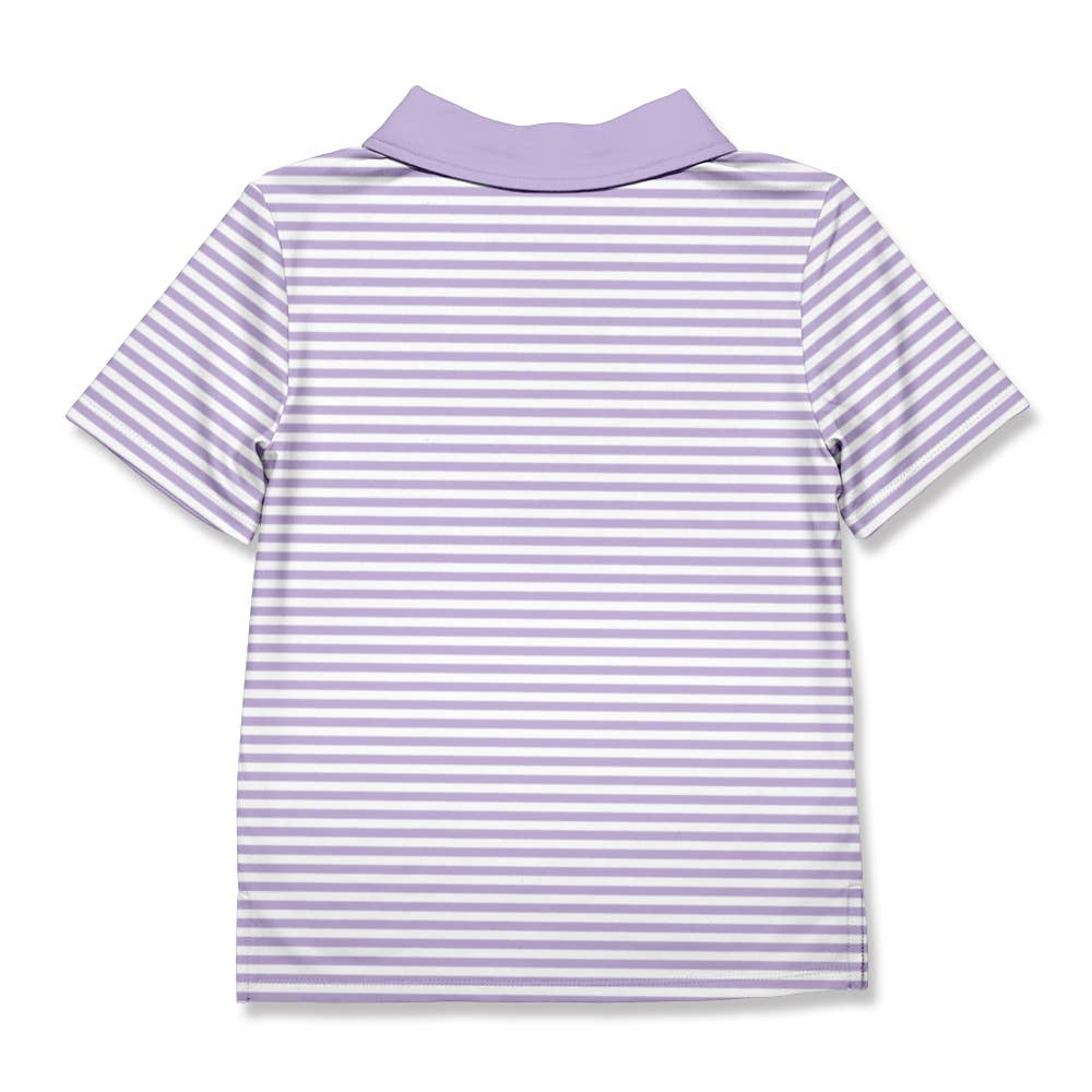 Purple Stripe Polo