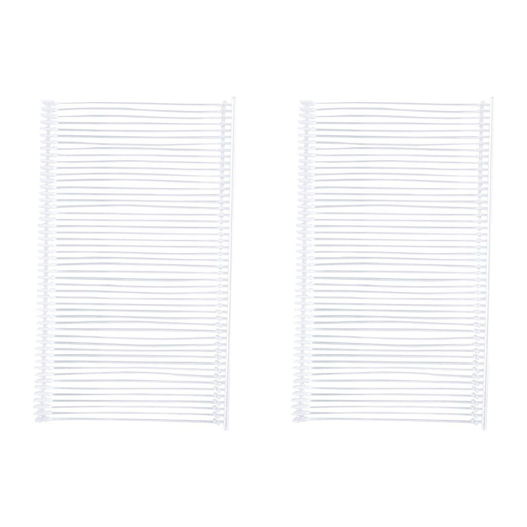 2" Clear Fine Fabric Tagging Fasteners - Carton of 5000