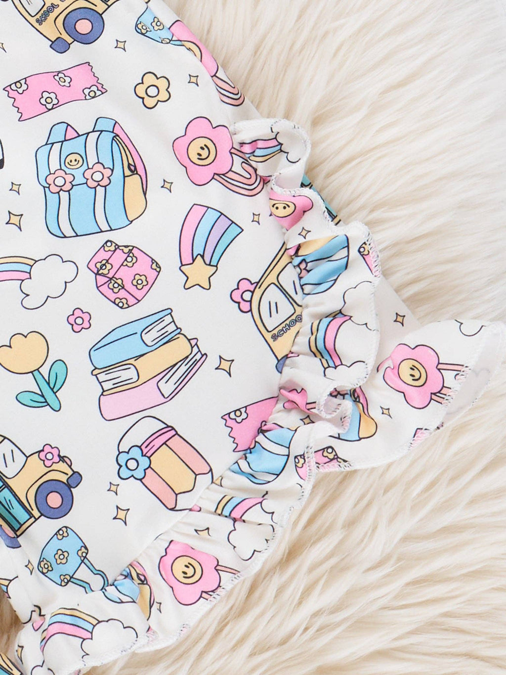 Back to School Bus Ruffle Outfit