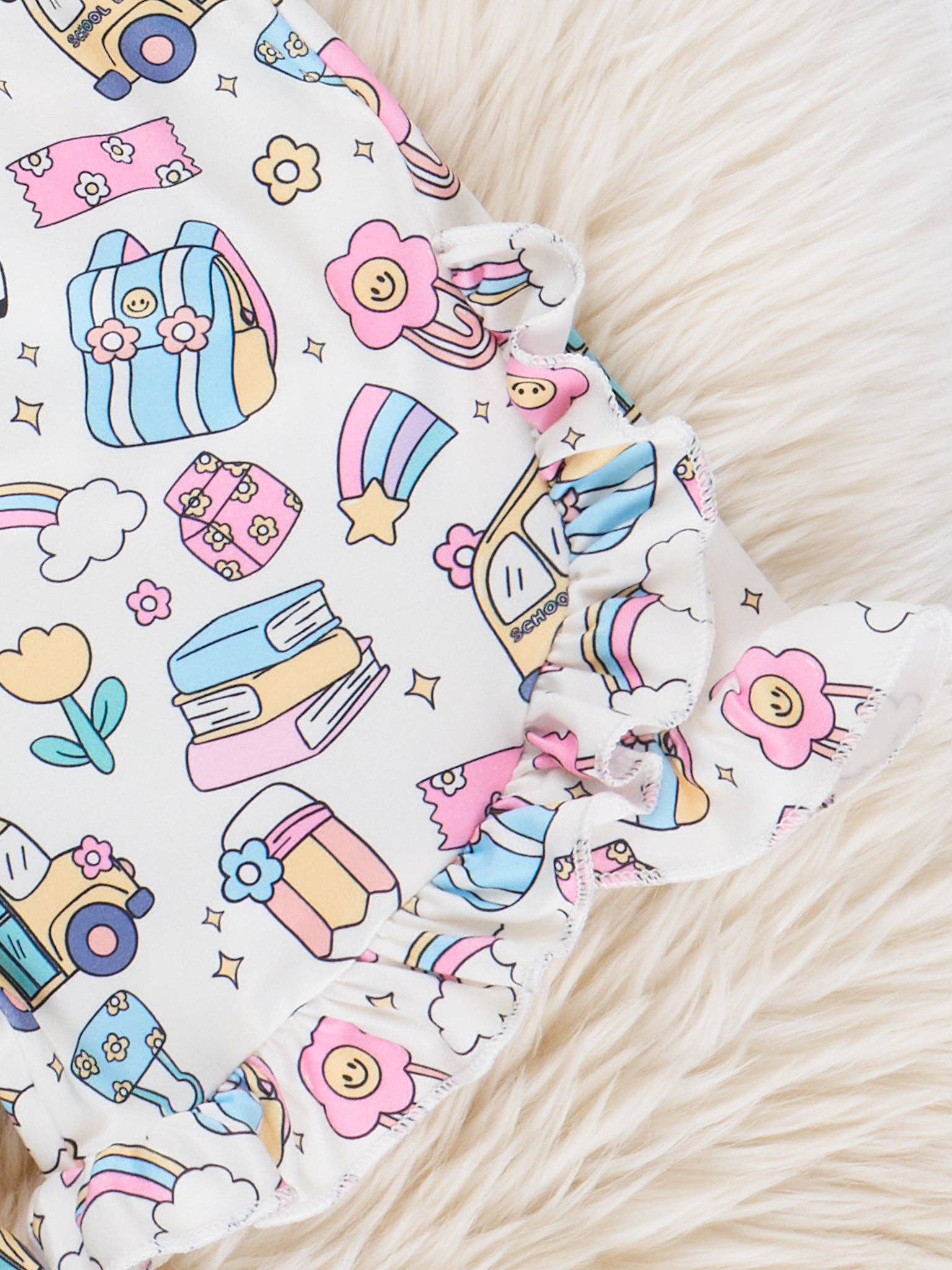 Back to School Bus Ruffle Outfit