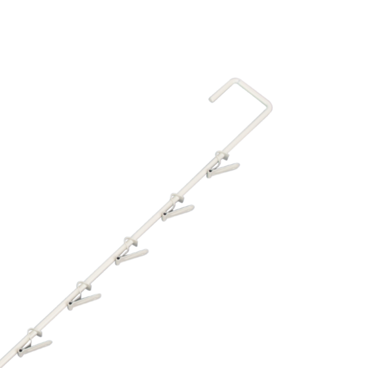 Metal Spring Clip 7 Hook Merchandiser Strip - 20"L