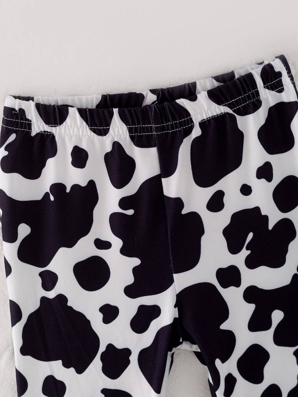 Girls Cow Print Milk Silk Pants: 3-4Y