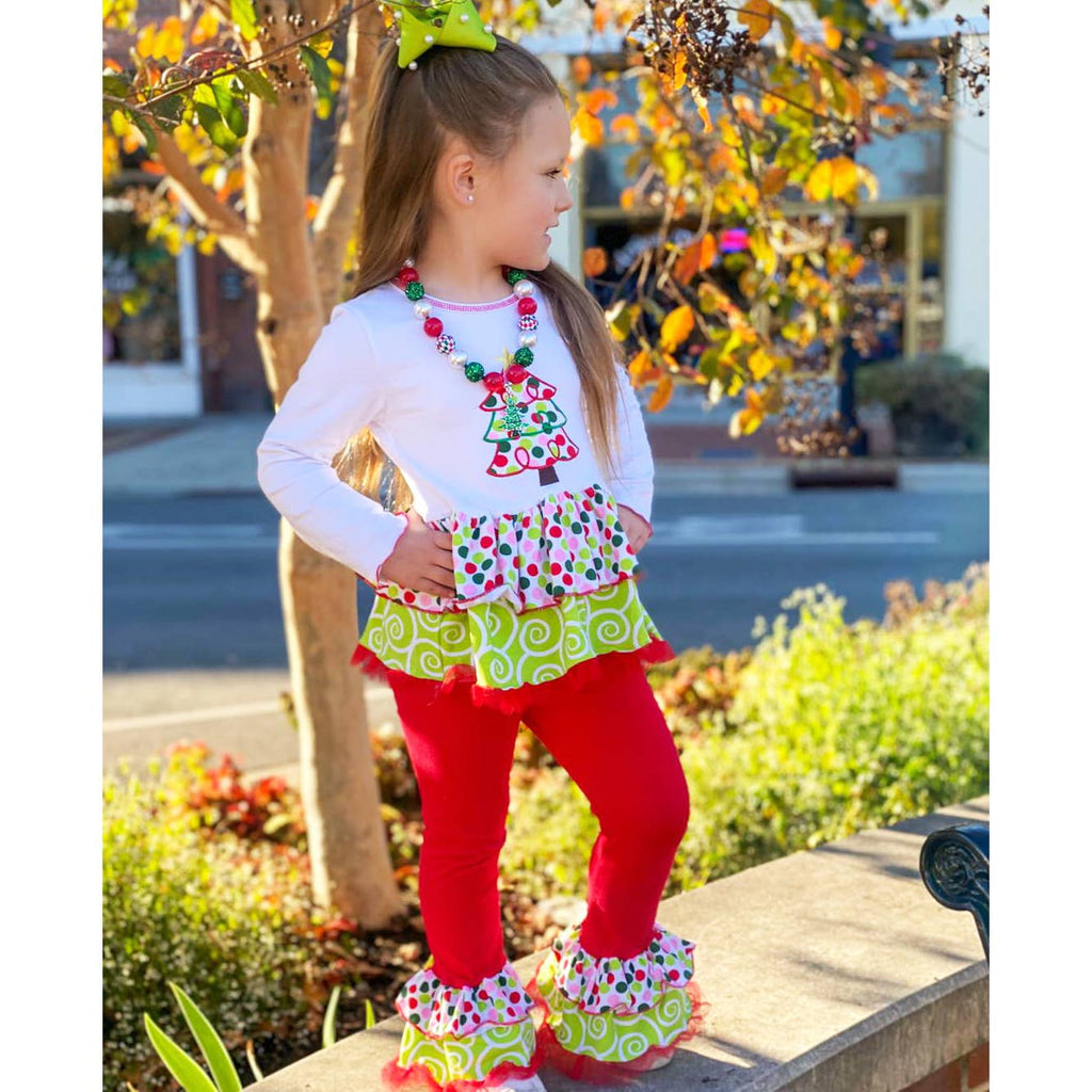 AnnLoren Girls Christmas Clothing Rumba Tunic Clothing set : 6