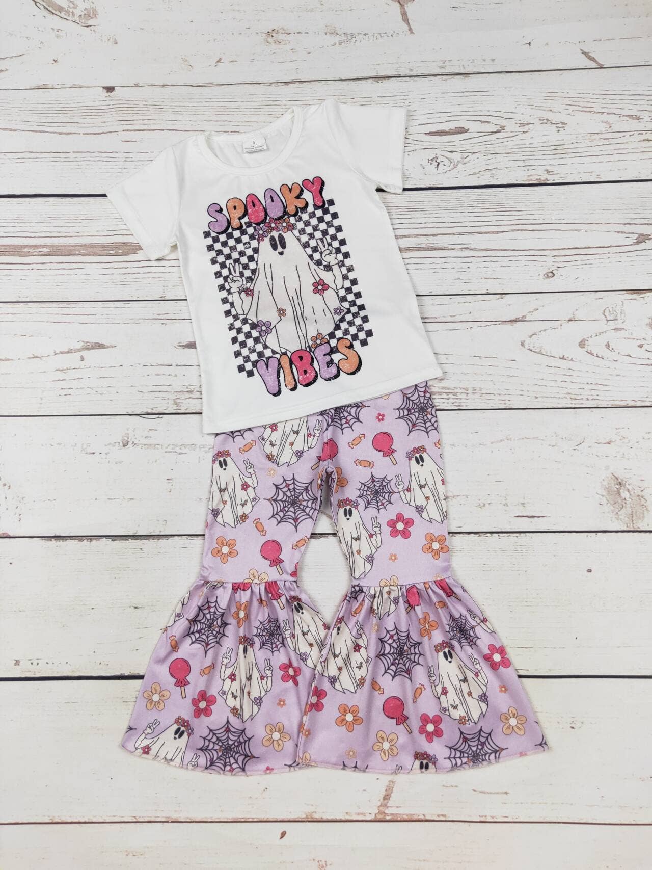 Girls Spooky Vibes Halloween Set: 5-6T