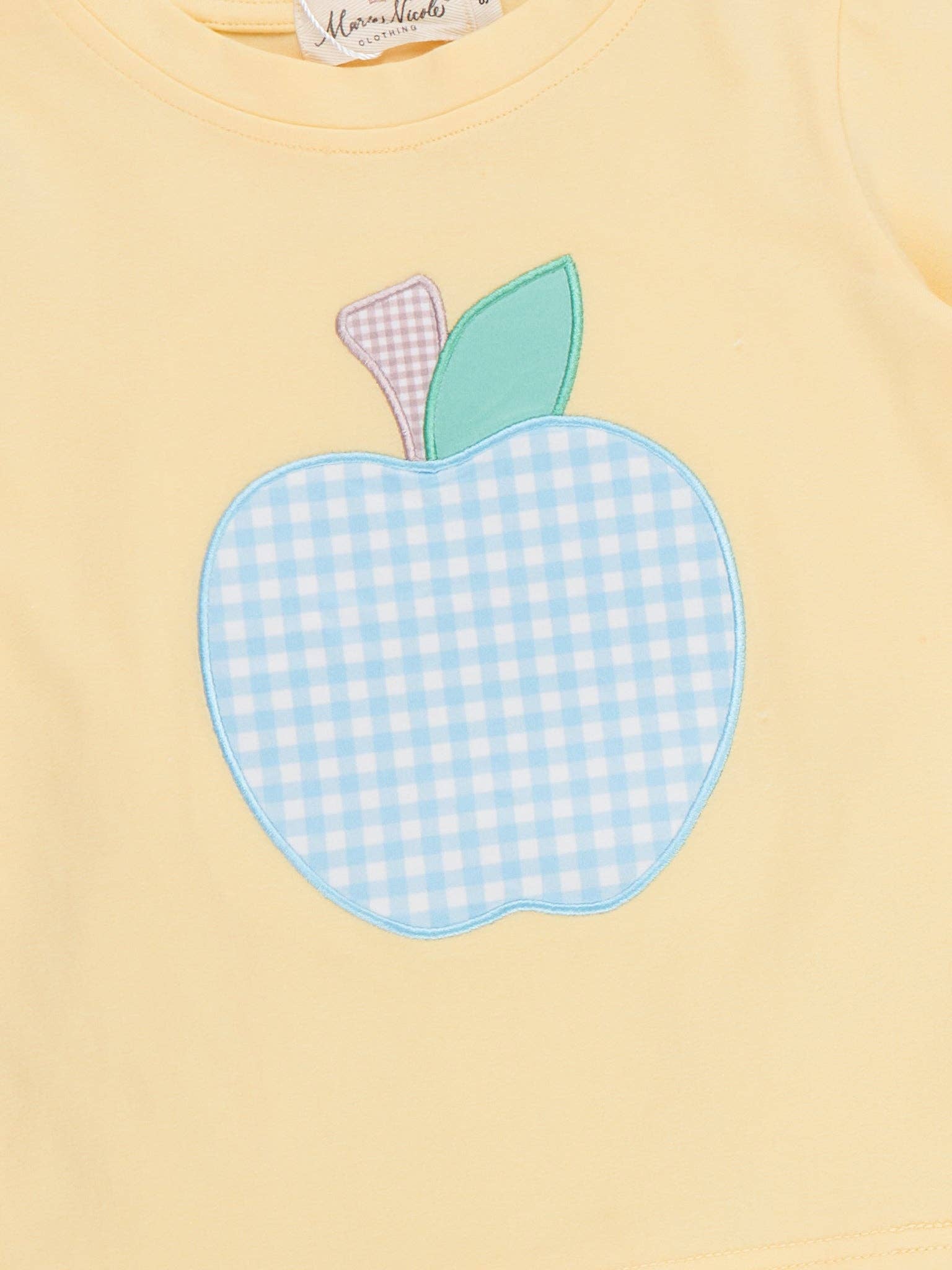 Apple Gingham Embroidered Outfit