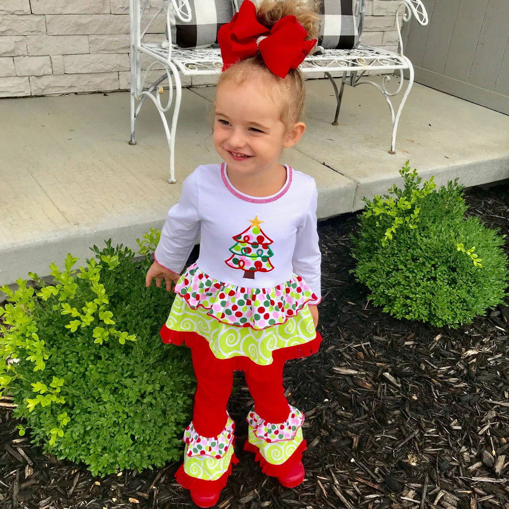 AnnLoren Girls Christmas Clothing Rumba Tunic Clothing set : 6