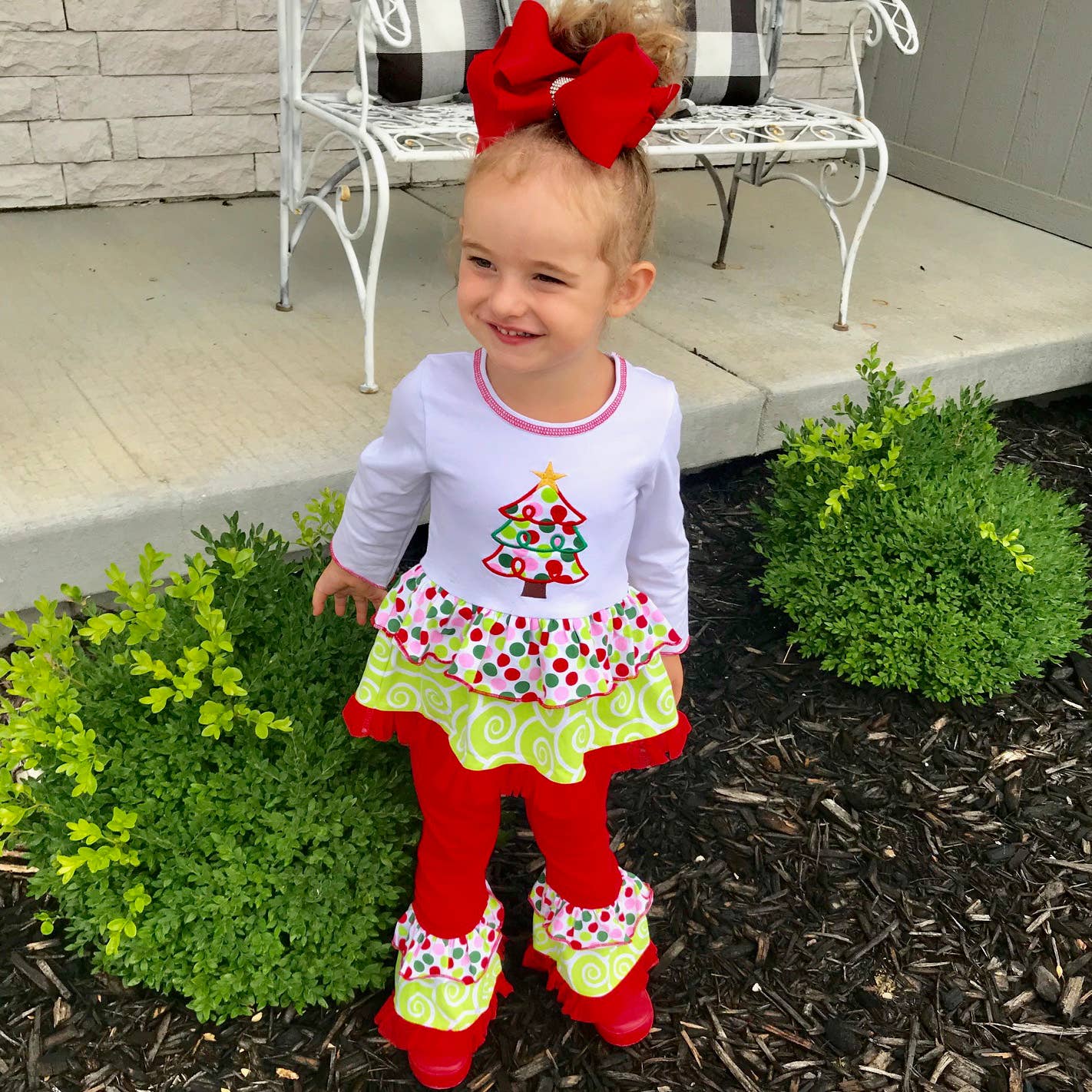 AnnLoren Girls Christmas Clothing Rumba Tunic Clothing set : 6