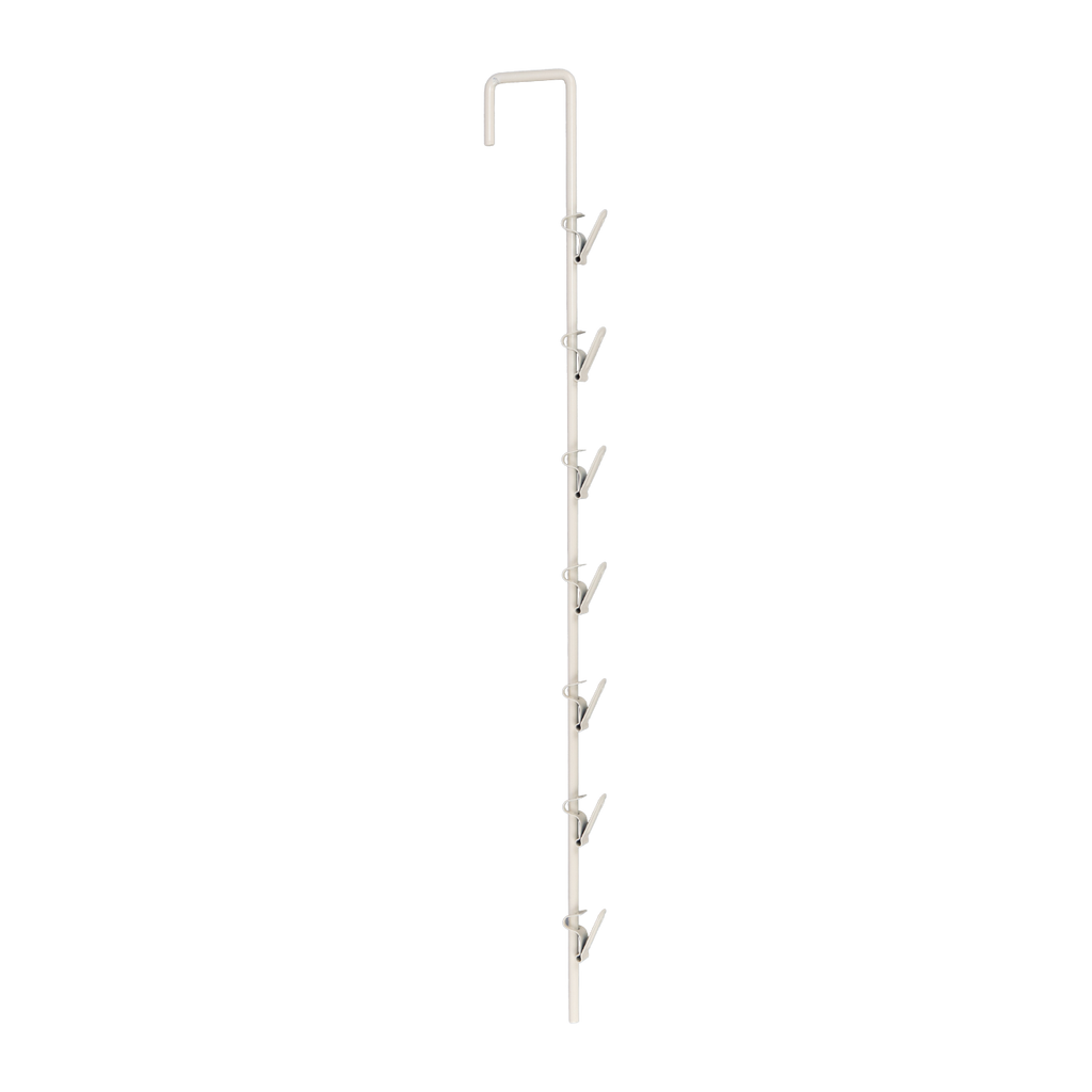Metal Spring Clip 7 Hook Merchandiser Strip - 20"L