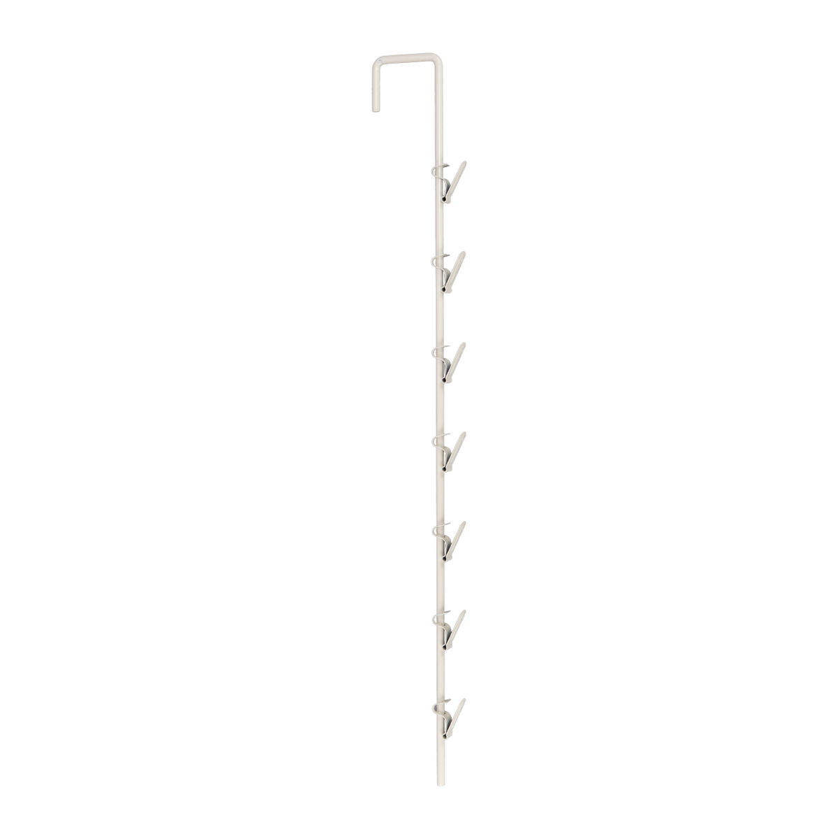 Metal Spring Clip 7 Hook Merchandiser Strip - 20"L