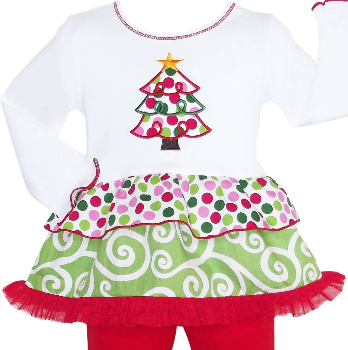 AnnLoren Girls Christmas Clothing Rumba Tunic Clothing set : 6