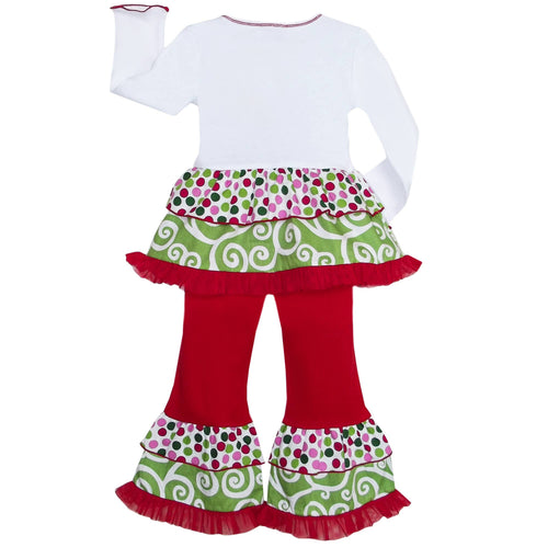 AnnLoren Girls Christmas Clothing Rumba Tunic Clothing set : 6
